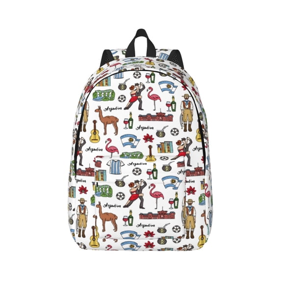 Yiaed Retro Style Print Backpack, Premium Laptop Backpack, Travel Backpack for Women, Lightweight Backpacks, Comfortable Back Pack-Medium