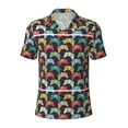 thumbnail image 1 of Yiaed Retro Video GamePrint Men's Short Sleeve Polo Shirt,Golf Polo for Men Three-Button Golf Shirt Athletic Casual Collared T-Shirt- Small, 1 of 7