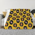 thumbnail image 1 of Yiaed Retro Vinyl Records Print Blanket Throw Blanket Soft Cozy Flannel Blanket for Home Bed Sofa Couch Chair-50"x40", 1 of 6