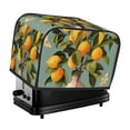 thumbnail image 1 of Yiaed Retro Warm Lemon Flower Print Two Slice Bread Machine Cover, Universal Size Kitchen Appliance Cover for Bread Machine,Bread Machine Cover, 1 of 7
