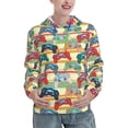 thumbnail image 1 of Yiaed Retro With Joysticks Print Womens Casual Hoodies Crew Neck Long Sleeve Sweatshirts With Pocket Pullover Tops Women's Hooded Sweatshirt-XX-Large, 1 of 5