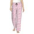 thumbnail image 1 of Yiaed Ribbon Bow Print Womens Lounge Pants, Loose PJ Bottoms, Long Pajama Pants for Women-Small, 1 of 6