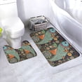 thumbnail image 1 of Yiaed Rich Fish Print Bathroom Mat Set 2 Pieces Mat Anti-Skid Pad Ultra Soft and Absorbent Bathroom Bath Mat Contour Bath Rugs for Toilet Base, 1 of 1