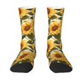 thumbnail image 1 of Yiaed Romantic Elegant Sunflower Print Great elasticity Crew Socks Sports socks for Men and Women, 1 of 5
