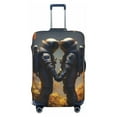 thumbnail image 1 of Yiaed Romantic Flower Astronaut Couple Print Travel Luggage Cover Suitcase Protector Fits 18-32 Inch Luggage Wheel Covers Patterned Elastic Luggage Anti-scratch（No luggage）-X-Large, 1 of 5