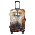 thumbnail image 1 of Yiaed Romantic Flower Fox Couple Print Travel Luggage Cover Suitcase Protector Fits 18-32 Inch Luggage Wheel Covers Patterned Elastic Luggage Anti-scratch（No luggage）（No luggage）-, 1 of 5