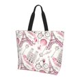 thumbnail image 1 of Yiaed Romantic Travel In Paris Print Handbag for Women Tote Purse Shoulder Bag Large Fashion Hobo Purse Handbag Shopping Tote, 1 of 5