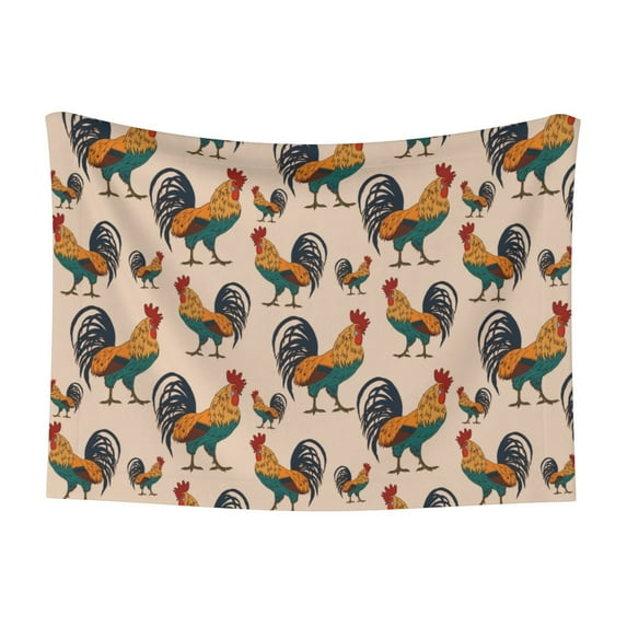 Yiaed Rooster Print Dog Blankets-Cat Blanket Washable for Couch Protection,Puppy Blanket, Soft Plush Reversible Throw Furniture Protector-Large