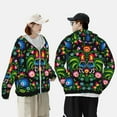 thumbnail image 1 of Yiaed Roosters and Flowers Print Sun Shirts UPF 50+ Protection Hoodie Rash Guard Shirt UV Shirt Long Sleeve Fishing Outdoor Lightweightase-Medium, 1 of 5