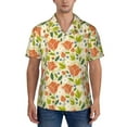 thumbnail image 1 of Yiaed Rose Daisy Print Hawaiian Shirt for Men Short Sleeve Button Down Shirts Beach Shirts for Men-Medium, 1 of 5