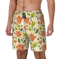 thumbnail image 1 of Yiaed Rose Daisy Print Mens Swim Trunks Bathing Suit Compression Liner Beach Swim Shorts Swimwear Quick Dry Zipper Pocket No-Chafing Board Short-3X-Large, 1 of 6