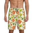 thumbnail image 1 of Yiaed Rose Daisy for Men's Soft Sleep Pajama Short Lounging Pajama Shorts-Small, 1 of 1