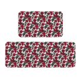 thumbnail image 1 of Yiaed Rose Flowers Kitchen Rugs Sets of 2 Kitchen Mats Cushioned Anti Fatigue Kitchen Rug Tapetes Para Cocina for Sink,Laundry Room, 1 of 6