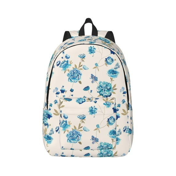 Yiaed Rose Flowers Print Backpack, Premium Laptop Backpack, Travel Backpack for Women, Lightweight Backpacks, Comfortable Back Pack-Small