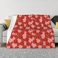 thumbnail image 1 of Yiaed Rose Flowers Print Blanket Throw Blanket Soft Cozy Flannel Blanket for Home Bed Sofa Couch Chair-40"x30", 1 of 6