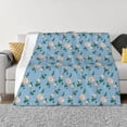 thumbnail image 1 of Yiaed Rose Flowers Print Blanket Throw Blanket Soft Cozy Flannel Blanket for Home Bed Sofa Couch Chair-50"x40", 1 of 6