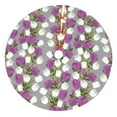 thumbnail image 1 of Yiaed Rose Flowers Print Christmas Tree Skirt , Tree SkirtsTree Mat for Christmas Winter Holiday Indoor Decorations-48", 1 of 7