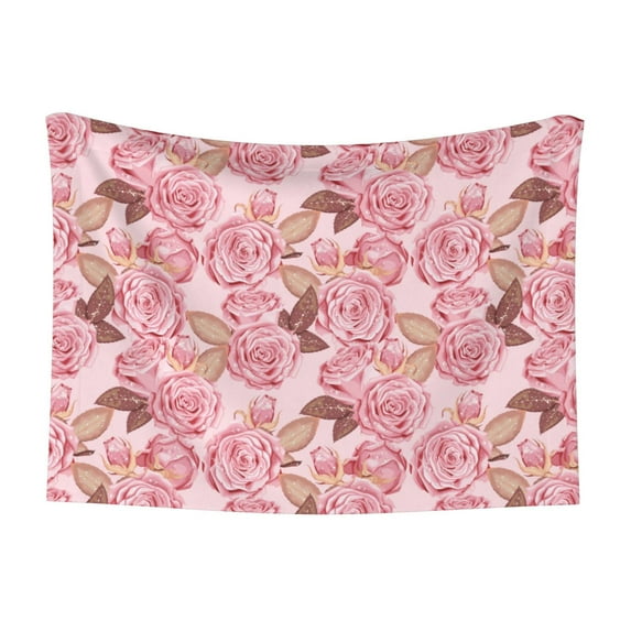 Yiaed Rose Flowers Print Dog Blankets-Cat Blanket Washable for Couch Protection,Puppy Blanket, Soft Plush Reversible Throw Furniture Protector-Small