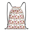 thumbnail image 1 of Yiaed Rose Flowers Print Drawstring Bags Drawstring Backpack Bulk String Back Pack Gym Sport Bag-Small, 1 of 5