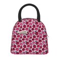 thumbnail image 1 of Yiaed Rose Flowers Print Lunch Bag Adult Insulated Lunch Box, Leakproof Cooler Food Lunch Containers Reusable High Capacity Lunch Tote Bags-One Size, 1 of 6