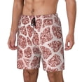 thumbnail image 1 of Yiaed Rose Gold Abstract Spots Print Mens Swim Trunks Bathing Suit Compression Liner Beach Swim Shorts Swimwear Quick Dry Zipper Pocket No-Chafing Board Short-XX-Large, 1 of 6