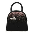 thumbnail image 1 of Yiaed Rose Gold Glitter1 Print Lunch Bag Adult Insulated Lunch Box, Leakproof Cooler Food Lunch Containers Reusable High Capacity Lunch Tote Bags-One Size, 1 of 6