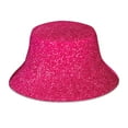 thumbnail image 1 of Yiaed Rose Red Glitter Print Reflective Stripe Bucket Hat Unisex Funny Outdoor Fisherman Cap Beach Sun Hat, 1 of 5
