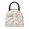 thumbnail image 1 of Yiaed Roses Flowers Print Lunch Bag Adult Insulated Lunch Box, Leakproof Cooler Food Lunch Containers Reusable High Capacity Lunch Tote Bags-One Size, 1 of 6