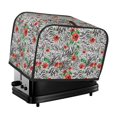 thumbnail image 1 of Yiaed Roses Mixed Zebra 1 Print Two Slice Bread Machine Cover, Universal Size Kitchen Appliance Cover for Bread Machine,Bread Machine Cover, 1 of 7
