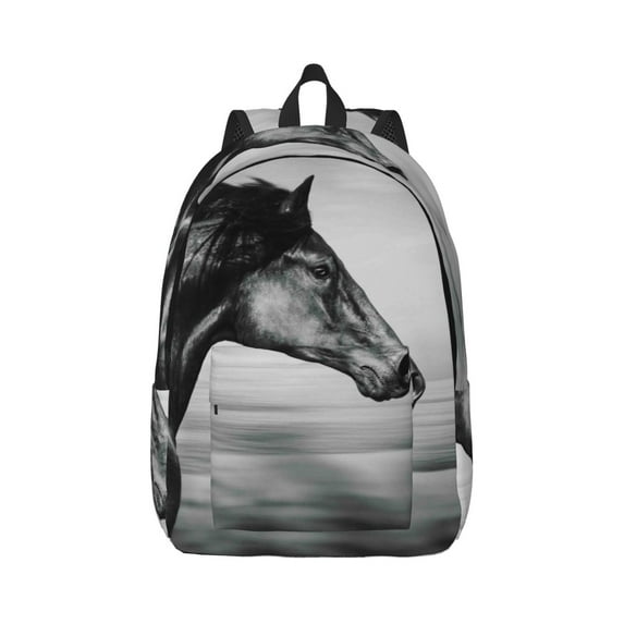 Yiaed Running Horse Print Backpack, Premium Laptop Backpack, Travel Backpack for Women, Lightweight Backpacks, Comfortable Back Pack-Small