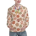 thumbnail image 1 of Yiaed Rustic Christmas Ornaments Print Womens Casual Hoodies Crew Neck Long Sleeve Sweatshirts With Pocket Pullover Tops Women's Hooded Sweatshirt-Medium, 1 of 5