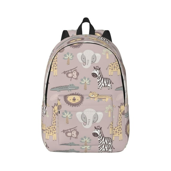 Yiaed Safari Animals Print Backpack, Premium Laptop Backpack, Travel Backpack for Women, Lightweight Backpacks, Comfortable Back Pack-Small