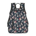thumbnail image 1 of Yiaed Sailboat And Wave Print Lightweight Backpack Travel Backpacks Hiking Daypack for Women Men, 1 of 5