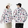 thumbnail image 1 of Yiaed Sailing Marine Travel Print Sun Shirts UPF 50+ Protection Hoodie Rash Guard Shirt UV Shirt Long Sleeve Fishing Outdoor Lightweightase-Small, 1 of 5