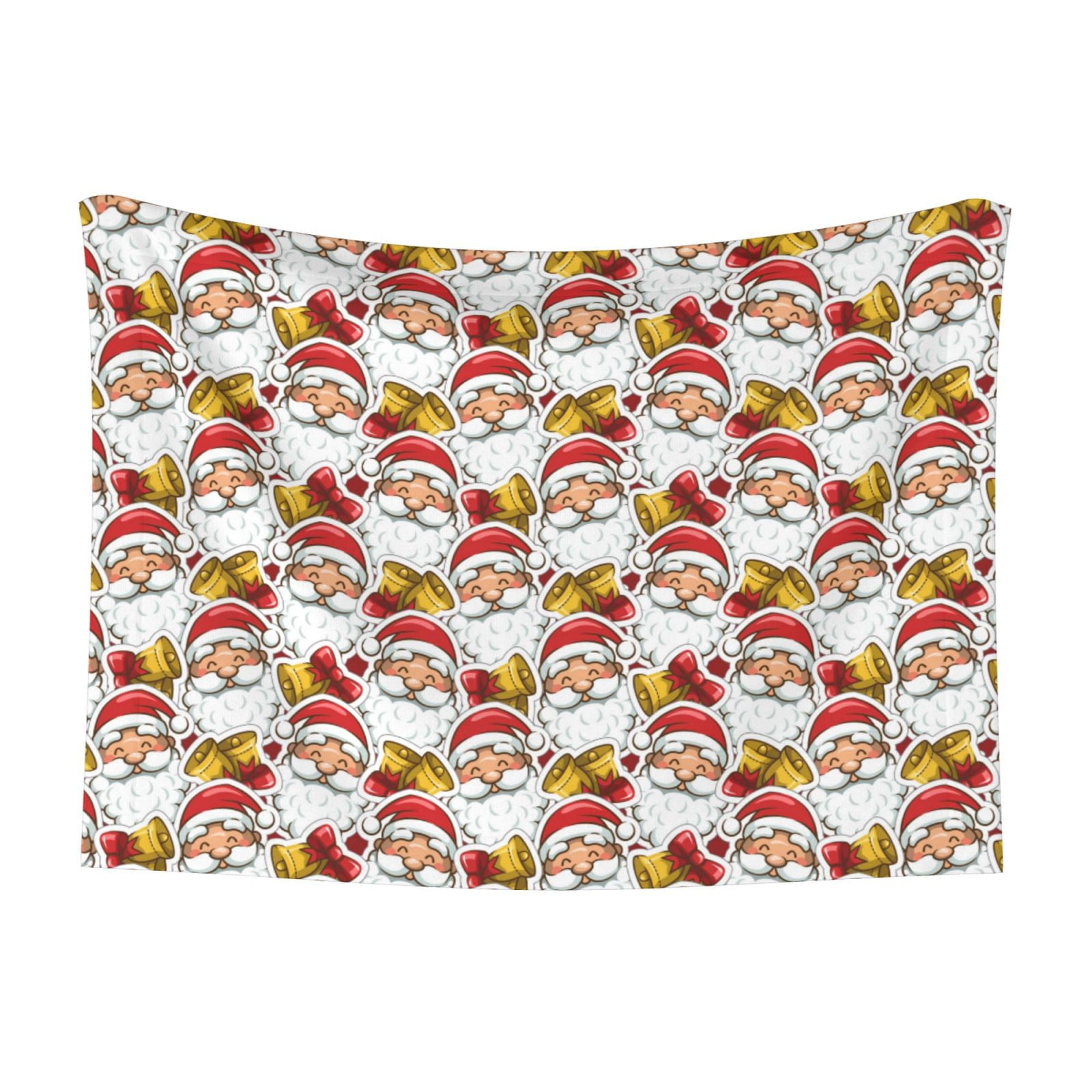 Yiaed Santa Claus bells Print Dog BlanketsCat Blanket Washable for