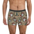 thumbnail image 1 of Yiaed Santa Claus cute Print Men's Soft Cotton Boxer Shorts Breathable Boxers Underwear Moisture-Wicking Underwear Stretch Boxer Briefs for Man-Medium, 1 of 5