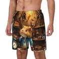 thumbnail image 1 of Yiaed Scientist Guinea Pig Print Mens Swim Trunks Bathing Suit Compression Liner Beach Swim Shorts Swimwear Quick Dry Zipper Pocket No-Chafing Board Short-Medium, 1 of 6