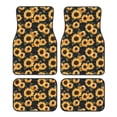 thumbnail image 1 of Yiaed Scottish Blue Plaid Sunflower Print Carpet Floor Mats for Cars, Auto Accessories Front & Rear Car Floor Mats Car Floor Foot Mat Sets of 4 Pieces, 1 of 7