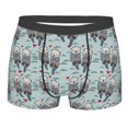 thumbnail image 1 of Yiaed Sea Otter Print Men's Soft Cotton Boxer Shorts Breathable Boxers Underwear Moisture-Wicking Underwear Stretch Boxer Briefs for Man-XX-Large, 1 of 5