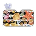 thumbnail image 1 of Yiaed Sea Shell Print Car Windshield Sunshade Front Auto Car Front Window Sun Shade Foldable Sun Visor Shield Cover Auto Accessories for Sedan SUV Truck-Small, 1 of 5