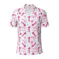 thumbnail image 1 of Yiaed Seahorse and StarfishPrint Men's Short Sleeve Polo Shirt,Golf Polo for Men Three-Button Golf Shirt Athletic Casual Collared T-Shirt- Medium, 1 of 7