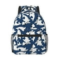 thumbnail image 1 of Yiaed Shark Print School Backpack College Backpack Daypacks for Students High School Spacious and Durable Daypack for Work and Travel-One Size, 1 of 6