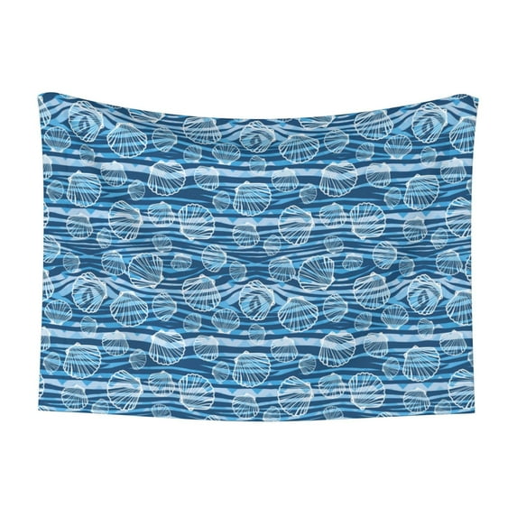 Yiaed Shell Print Dog Blankets-Cat Blanket Washable for Couch Protection,Puppy Blanket, Soft Plush Reversible Throw Furniture Protector-Large