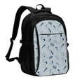 thumbnail image 1 of Yiaed Shells And Sand Print Laptop Backpack,Business Travel Durable Laptops Backpack with USB Charging Port,Water Resistant College Computer Bag, 1 of 5