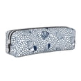thumbnail image 1 of Yiaed Shells And Sand Print Leather Pencil Case - Leather Pen Pencil Holder - Elegant & Practical Pencil Pouch for Work & Office, 1 of 7