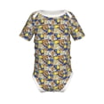 thumbnail image 1 of Yiaed Sicilian Style Print Infant Climbing Short Sleeve Onesie One-Piece Baby Bodysuit Clothes 0-12 Months -6 Months, 1 of 6