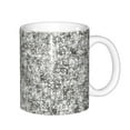 thumbnail image 1 of Yiaed Silver Glitter Print Ceramics Coffee,Large Handle Design,Extra Large Tea and Coffee Cup for Office and Home Mugs, 1 of 6