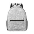 thumbnail image 1 of Yiaed Silver Glitter Print School Backpack College Backpack Daypacks for Students High School Spacious and Durable Daypack for Work and Travel-One Size, 1 of 6