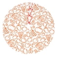 thumbnail image 1 of Yiaed Simple Fruit Print Christmas Tree Skirt , Tree SkirtsTree Mat for Christmas Winter Holiday Indoor Decorations-48", 1 of 7
