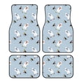 thumbnail image 1 of Yiaed Skiing penguin Bear Print Carpet Floor Mats for Cars, Auto Accessories Front & Rear Car Floor Mats Car Floor Foot Mat Sets of 4 Pieces, 1 of 7